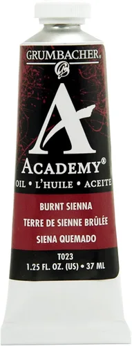 Grumbacher Academy Pintura al óleo, 1.3 fl oz/1.25 oz, Siena quemada