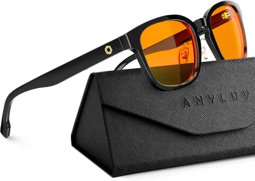 Miniatura 11 de ANYLUV Gafas de luz azul para hombres y mujeres, gafas de juegos de computadora, antifatiga ocular, ligeras, con bloqueo de luz azul