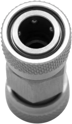 Miniatura 3 de Paintball PCP Doble 0.315 in Adaptador de acoplamiento de desconexión rápida hembra Acoplador de acero inoxidable HPA CO2 tanque de aire Conector