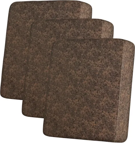 Miniatura 89 de ANARACHON Fundas de cojín de sofá con aspecto de cuero, juego de fundas de asiento de sofá, protector de muebles para sillón seccional, sofá biplaza