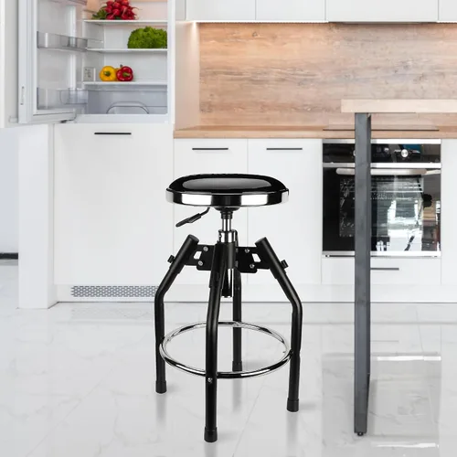Miniatura 2 de WORKPRO Taburete de Taller Hidráulico Ajustable de Servicio Pesado, Taburete de Bar para Garaje, 29 a 33.86 pulgadas, Capacidad de 330 Libras, Negro
