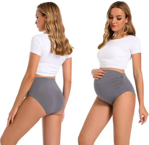Miniatura 2 de Maternity Underwear Over Bump High Waist Full Coverage Pregnancy Panties Belly Support Maternity Clothes for Women