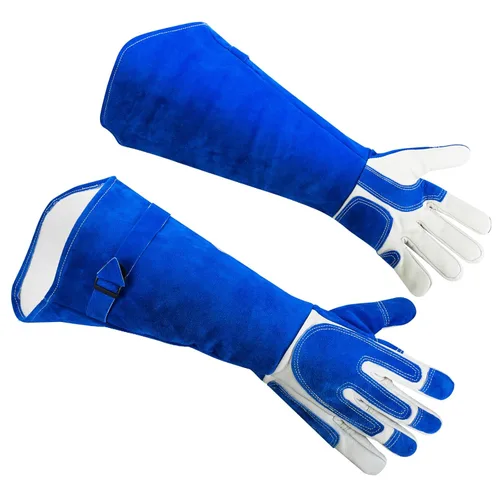 Miniatura 11 de AOWPFVV Guantes de manejo de animales, a prueba de mordeduras, guantes multiusos para mascotas, para viajes a veterinarios, preparación a prueba