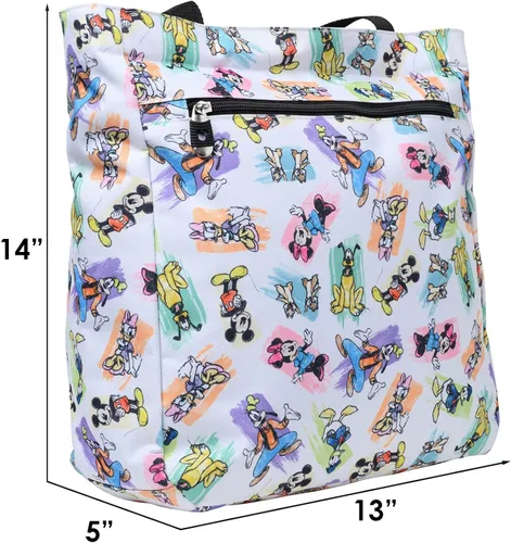 Miniatura 3 de Disney Bolsa de viaje con cremallera de Mickey Minnie Donald Daisy Goofy Plutón Print Blanco