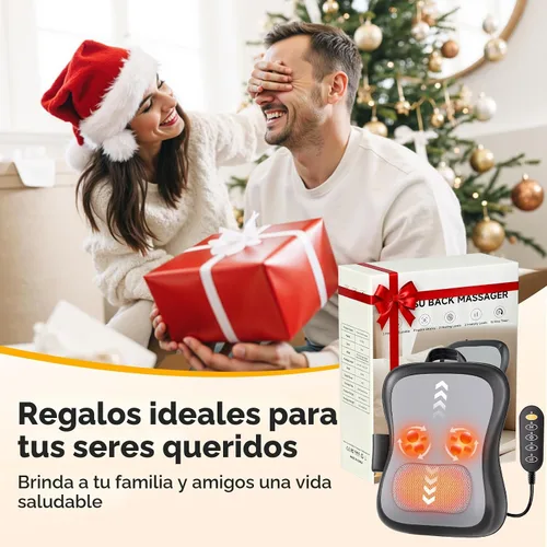 Miniatura 7 de Shiatsu - Masajeador de espalda y cuello para aliviar el dolor de tejido profundo, masajeador de espalda rodante hacia arriba y hacia abajo