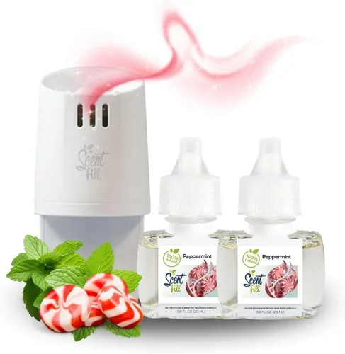 Miniatura 9 de Scent Fill Ambientador enchufable 100% natural de lavanda y vainilla, recargas de aceite perfumado, 2 recargas + difusor
