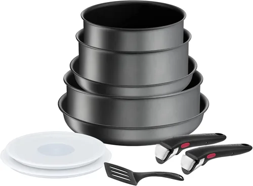 Miniatura 15 de Tefal Ingenio Daily Chef ON L7619402 - Juego de 20 sartenes antiadherentes, 22, 24, 26 y 11.0 in, cacerolas de 16, 18 y 7.9 in, tapas herméticas