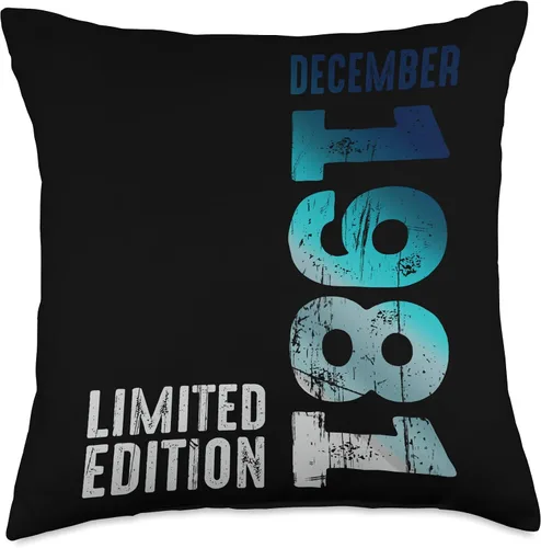 Miniatura 4 de December 1981 Year 1981 Retro 1981 Vintage Limited Edition Throw Pillow