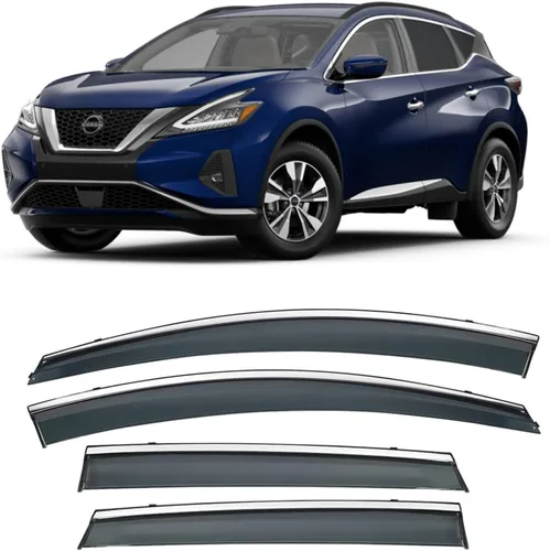 Miniatura 32 de Compatible con Toyota Camry 2018-2024 L LE SE XLE XSE Hybrid Cinta Adhesiva en Policarbonato Protectores de Lluvia Viseras de Ventana Deflector