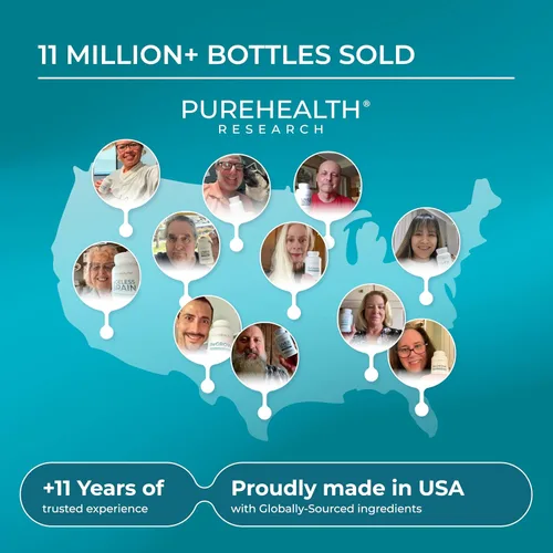 Miniatura 7 de PUREHEALTH RESEARCH Complete Vision Formula - Suplemento de vitaminas y minerales para los ojos, suplementos de luteína y zeaxantina para hombres