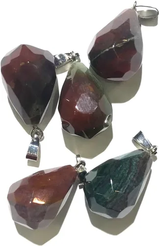 Miniatura 7 de LE SKY 12 colgantes de piedra natural, forma de gota de agua grasa, piedra de ágata de cristal reiki facetada para hacer joyas y collares, Piedra