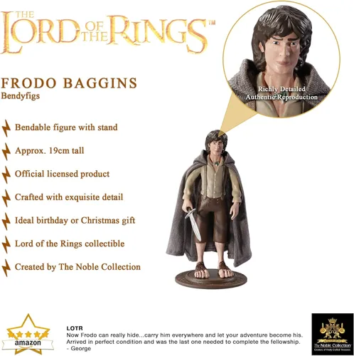 Miniatura 3 de BendyFigs El Señor de los Anillos Frodo Bolsón
