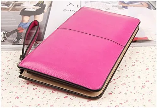 Miniatura 3 de Cartera de mano de piel sintética de color sólido para mujer, cartera y tarjetas de identificación de crédito