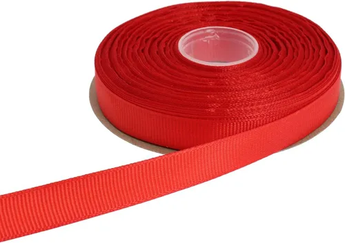 Miniatura 26 de Cinta de grogrén sólido de 25 yardas cada rollo, borde tejido 100% poliéster (1/4 pulgada, beige)