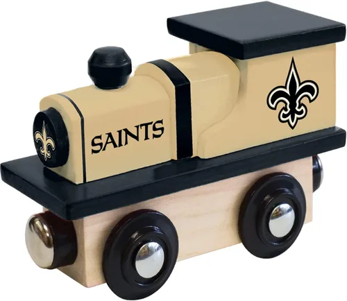 Miniatura 19 de MasterPieces NFL San Francisco 49ers - Tren de juguete de madera real, para mayores de 3 años, color negro