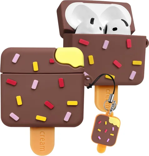 Miniatura 7 de Boaretiu - Funda para AirPods Pro/Pro de 2ª generación, lindo KawaiiBanana con llavero para AirPods Pro y Pro 2, divertida funda 3D de silicona