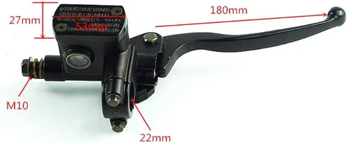 Miniatura 2 de Cilindro maestro delantero de motocicleta Palanca de freno hidráulico derecha para Dirt Pit Bike ATV Quad Ciclomotor Scooter Buggy Go Kart Motocross