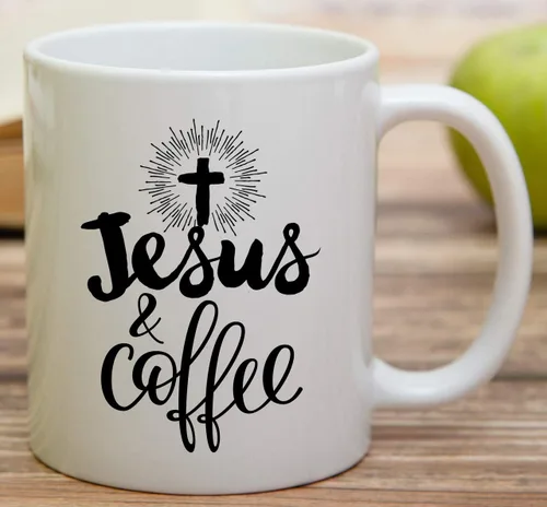Miniatura 86 de Retreez Taza divertida – This Girl Runs on Coffee + Jesus - Tazas de café de cerámica de 11 onzas – Divertido, sarcasmo, sarcástico, motivacional