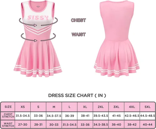 Miniatura 4 de Littleforbig Minivestido sin mangas para mujer, diseño de animadora
