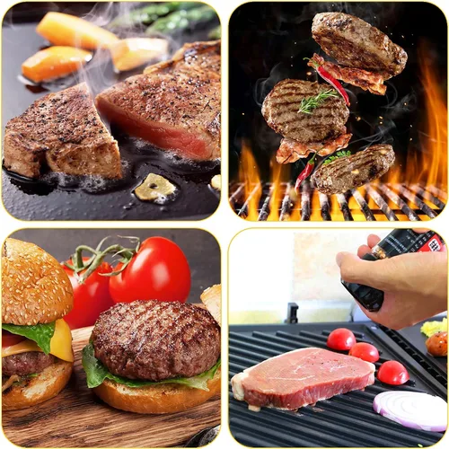 Miniatura 5 de Prensa de hamburguesas con mango antiquemaduras, prensa de hamburguesas de acero inoxidable, prensa de hamburguesas para plancha, prensa de tocino