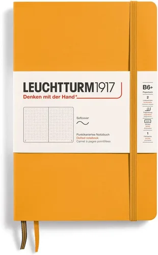 Miniatura 9 de LEUCHTTURM1917 - Cuaderno de tapa blanda de tapa blanda B6+ - 123 páginas numeradas para escribir y escribir en diario (Doted, Sage)
