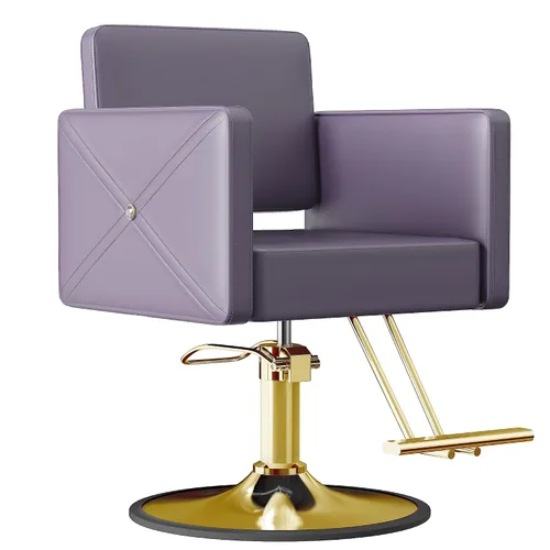 Miniatura 10 de LOUVIXA Sillas de Barbero para Estilista de Cabello, Silla de Salón Hidráulica Ajustable en Altura, Reclinable, Rotación de 360 Grados, Silla