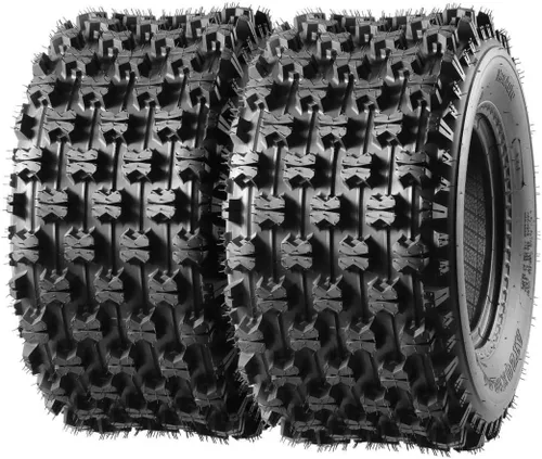 MaxAuto ATV Sport Quad - Juego de 2 neumáticos traseros de 20 x 10-9 de 4 capas, repuesto de neumáticos sin cámara para 400ex TRX 450r, Raptor 660,