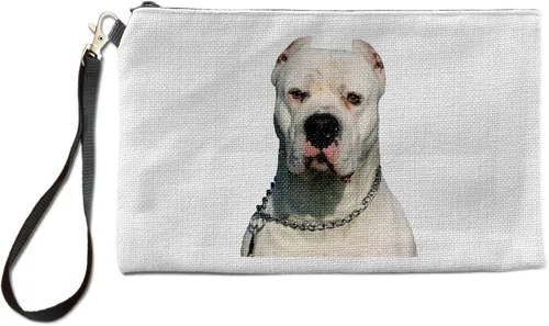 Bolsa de maquillaje Dogo Argentino, bolsa de cosméticos para amantes de Dogo Argentino, regalos Dogo Argentino para propietarios, estuche de