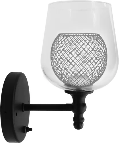 Dream lighting Lámpara LED para casa rodante, lámpara decorativa de pared para comedor, cocina, color negro mate de 3500 K, iluminación blanca con