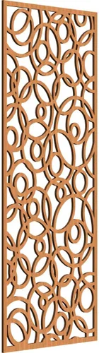 Miniatura 148 de Latrobe Paneles de pared decorativos de madera con calado, 9 3/8 pulgadas de ancho x 24 3/8 pulgadas de alto x 3/8 de alto, roble rojo rojo (Red Oak)