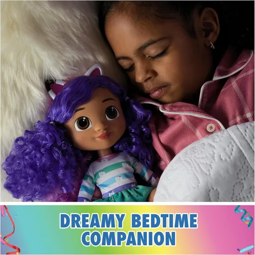Miniatura 5 de Gabby's Dollhouse DreamWorks, muñeca Gabby Girl de 13 pulgadas de alto con efectos de sonido y orejas de gato reversibles, juguetes para niños