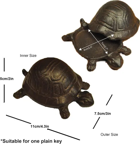 Miniatura 6 de G Ganen Ocultador de llaves de hierro fundido, para exteriores, decoración interior, accesorio de jardín, para llave, aretes de oreja, anillo, clip
