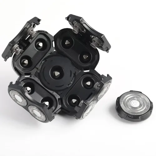 Miniatura 5 de Cabezales de repuesto para afeitadoras eléctricas para hombre, cabeza de 9 cuchillas, reemplazable, flotante, impermeable, cabezal de afeitadora