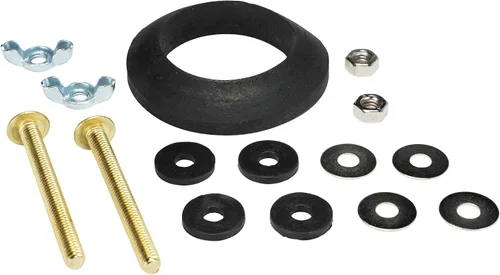 Miniatura 12 de Danco 10460 Kit de reparación universal de inodoro de tanque a tazón, color negro