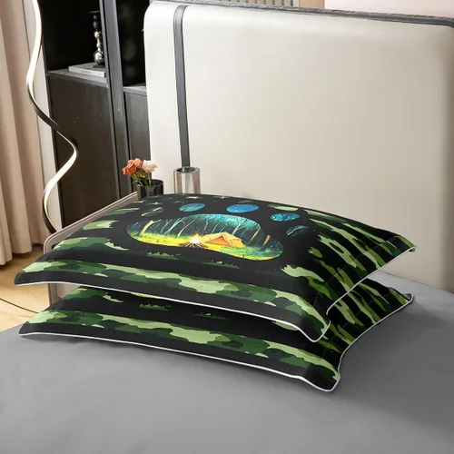 Miniatura 5 de Erosebridal American Flag 100% Cotton Bedding Set Twin Army Green Camo Duvet Cover Bear Claw Hunting Theme Comforter Cover Camoflage Camping