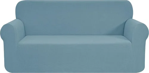 Miniatura 23 de CHUN YI - Funda elástica de 1 pieza para sillón grande, funda protectora suave de Jacquard con elastano, detalle de cuadros y parte inferior