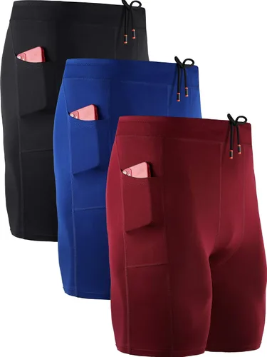 Miniatura 11 de NELEUS Men's 3 Pack Running Compression Shorts with Pockets