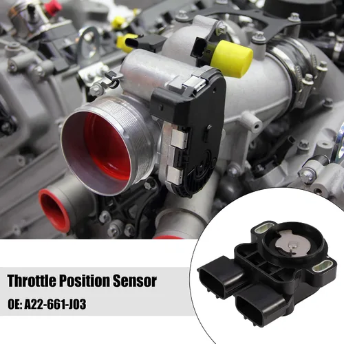 Miniatura 2 de X AUTOHAUX Reemplazo del sensor de posición del acelerador de coche negro A22-661-J03 para Nissan Skyline RB33 2.5L RB25DET 93-98 para Nissan Patrol