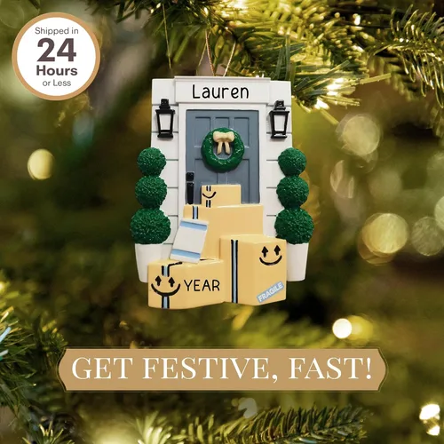 Miniatura 2 de Adorno personalizado de Amazon 2026 Adornos de Navidad personalizados con grabado láser para árbol Regalo de recuerdo personalizado