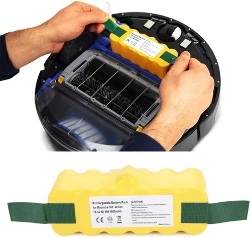 Miniatura 5 de ANTRobut 4500mAh 14.4V NI-MH Batería de repuesto para iRobot Roomba R3 500 600 700 800 900 Series Robot Aspirador (con piezas de repuesto roomba)