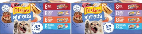Miniatura 13 de Purina Friskies - Paquete variado de alimentos húmedos para gatos en salsa, trizas sabrosas con cena de res, pavo y queso, cena de pollo y salmón