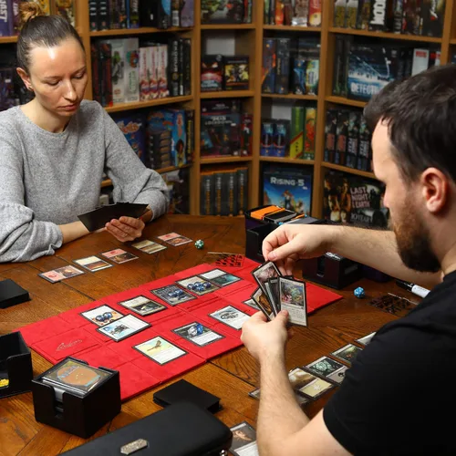 Miniatura 7 de Quiver Time Blue Citadel Deck Block – 100+ Commander MTG Caja de cubierta para tarjetas – Soporte de caja de tarjetas para tarjetas, dados y fichas