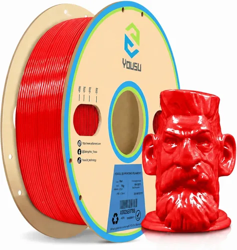 Miniatura 33 de Yousu filamento PVA de 1.75mm, filamento de soporte soluble en agua para impresora 3D, 0.5kg, PVA natural, se ablanda en temperatura de agua