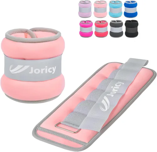 Ankle Weights A Pair of 1/2/3/4/6/8/10/12/20 LBS Wrist Leg Arm Weights for Women Men with Adjustable Straps, Strength weighted for Physical Therapy