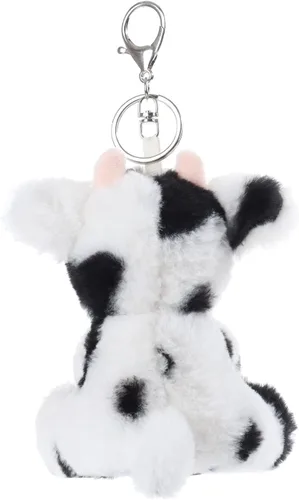 Miniatura 4 de Apricot Lamb Cute Toys - Llavero de peluche clásico de ternero de vaca para bolsa de niños, bolso, mochila y bolso (5 pulgadas)