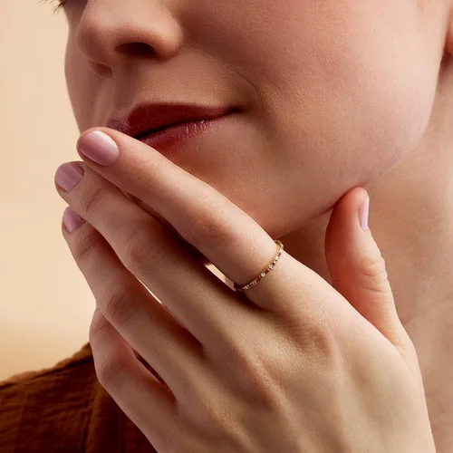 Miniatura 5 de RS Pure by Ross-Simons Anillo de eternidad de diamantes de 0.13 qt t t en oro amarillo de 14 kt