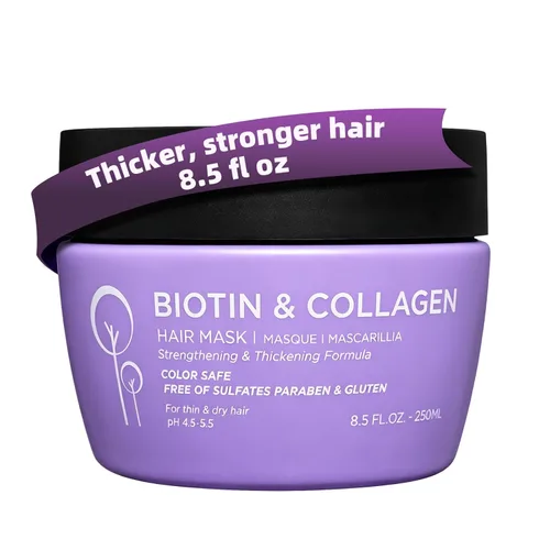 Miniatura 8 de Mascarilla de queratina Luseta para cabello liso, hidratante y nutritiva para cabello seco y dañado, 16.9 onzas