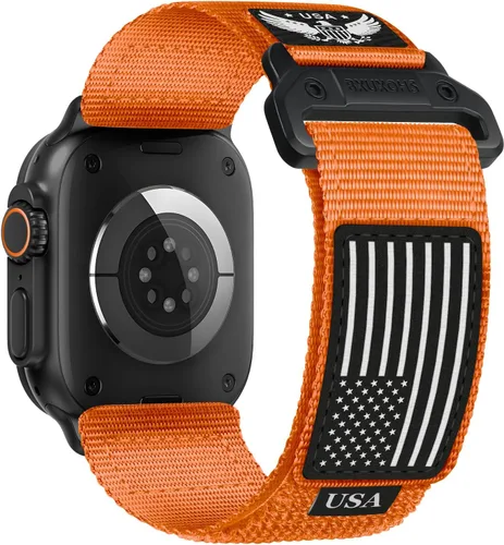Miniatura 16 de Correa de nylon resistente para Apple Watch para hombres y mujeres de 42 mm, 41 mm, 40 mm, 38 mm, correas de iWatch para hombre, correa deportiva