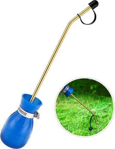 Miniatura 10 de Boao Polvo de tierra de diatomeas pulverizador de polvo de 4.6 onzas con dispensador de aplicador de polvo de jardín largo de cobre para suministros