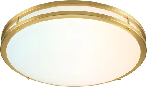 Miniatura 10 de Lámpara de Techo Dorada 24W, Lámpara de Techo LED de Montaje Empotrado de 12 Pulgadas para Dormitorio, Cocina, Baño, Lámpara de Techo Regulable